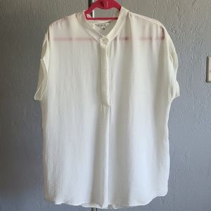 Cabi White Placket Blouse Style #738 Sz: Lg
